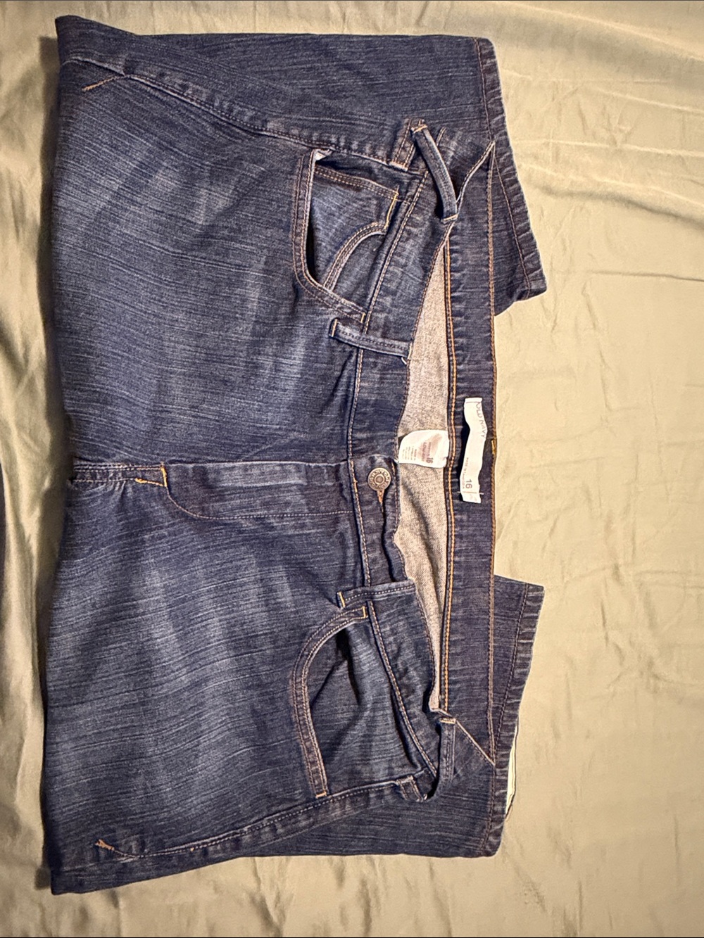Classic Dark Blue Women’s Jean Bermuda Shorts - Old Navy
